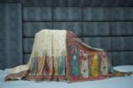 Exclusive Off-White Kashmiri Weaving Silk Saree - Image 2