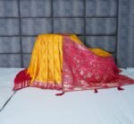Mustard Yellow Silk Saree with Ornate Zari Pallu