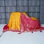 Mustard Yellow Silk Saree with Ornate Zari Pallu