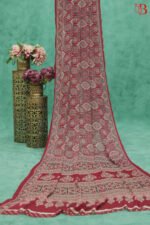 Elegant Ajrakh Print Synthetic Saree - Image 2