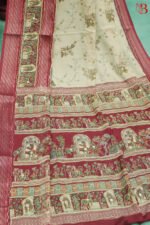 Heritage Kalamkari Silk Saree - Image 2