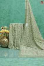 Elegant Katha Print Silk Saree - Image 2