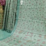 Elegant Katha Print Silk Saree