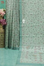 Elegant Katha Print Silk Saree - Image 2