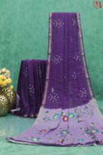 Elegant Bandhani & Floral Print Saree