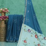 Elegant Bandhani & Floral Print Saree