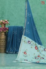 Elegant Bandhani & Floral Print Saree