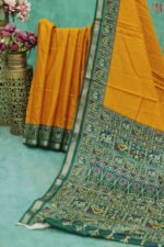 Classic Patola Print Silk Blend Saree - Image 2