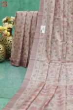 Elegant Katha Print Silk Saree - Image 2