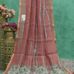 Elegant Kalamkari Print Linen Saree