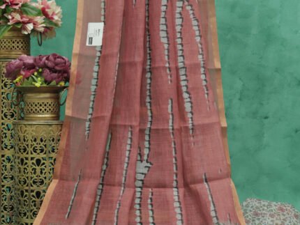 Elegant Kalamkari Print Linen Saree