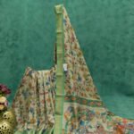 Traditional Kalamkari Off White Cream Saree