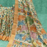 Traditional Kalamkari Figure Print Saree