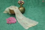 Elegant Floral Embroidered Chiffon Saree