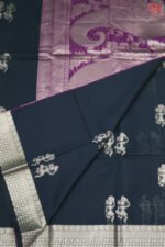 Chanderi Cotton Saree with Jacquard Border - Image 2