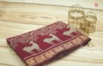 Traditional Kalamkari Print Mulmul Cotton Saree - Image 3
