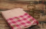 Mirror Work Linen Saree - Image 3