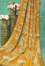 Traditional Kalamkari Print Mulmul Cotton Saree