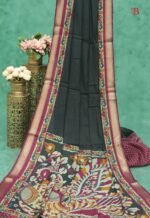 Traditional Kalamkari Print Mulmul Cotton Saree