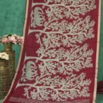 Traditional Kalamkari Print Mulmul Cotton Saree