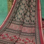 Traditional Ajrakh Print Mulmul Cotton Saree