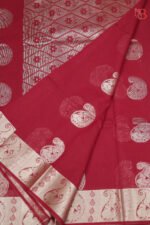 Chanderi Cotton Saree with Jacquard Border - Image 2