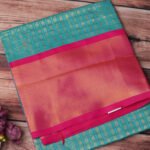 Chanderi Cotton Saree with Jacquard Border