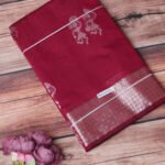 Chanderi Cotton Saree with Jacquard Border