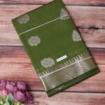 Chanderi Cotton Saree with Jacquard Border