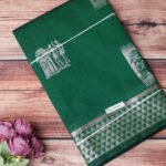 Chanderi Cotton Saree with Jacquard Border