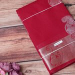 Chanderi Cotton Saree with Jacquard Border