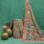 Traditional Kalamkari Off White Saree