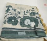 Elegant Fancy Linen Saree - Image 2
