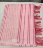 Luxury Textured Linen Saree - Image 2