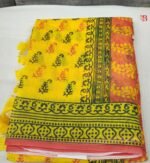 Exquisite Textured Linen Saree - Image 2