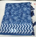 Exquisite Textured Linen Saree - Image 2