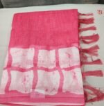 Luxury Textured Linen Saree - Image 2