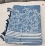 Elegant Contemporary Linen Saree - Image 2