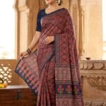 Elegant Contemporary Linen Saree
