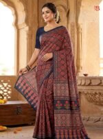 Elegant Contemporary Linen Saree