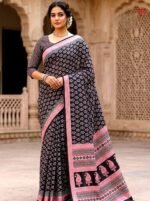 Luxury Textured Linen Saree