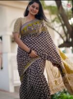 Elegant Contemporary Linen Saree