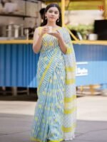 Luxury Textured Linen Saree