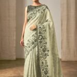 Elegant Fancy Linen Saree