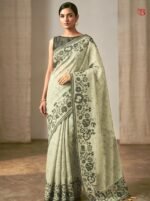 Elegant Fancy Linen Saree