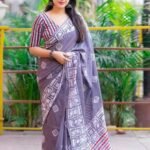 Luxury Textured Linen Saree