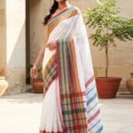 Premium Linen Saree with Contemporary Appeal