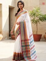 Premium Linen Saree with Contemporary Appeal