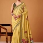 Premium Linen Saree with Contemporary Appeal