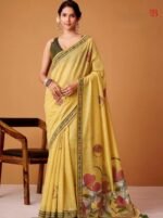 Premium Linen Saree with Contemporary Appeal